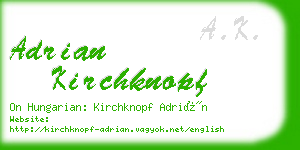 adrian kirchknopf business card